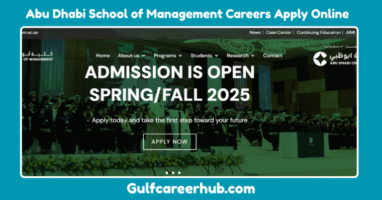 Abu Dhabi School of Management Careers Apply Online