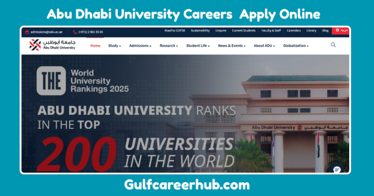Abu Dhabi University Careers Apply Online