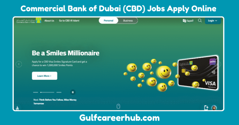 Commercial Bank of Dubai (CBD) Jobs Apply Online