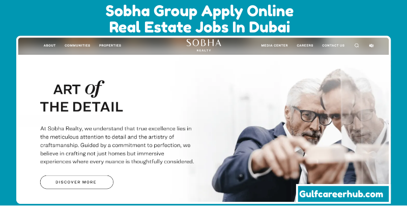 Sobha Group Apply Online Real Estate Jobs In Dubai