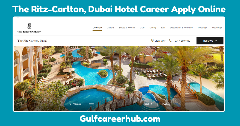 The Ritz-Carlton, Dubai Hotel Career Apply Online